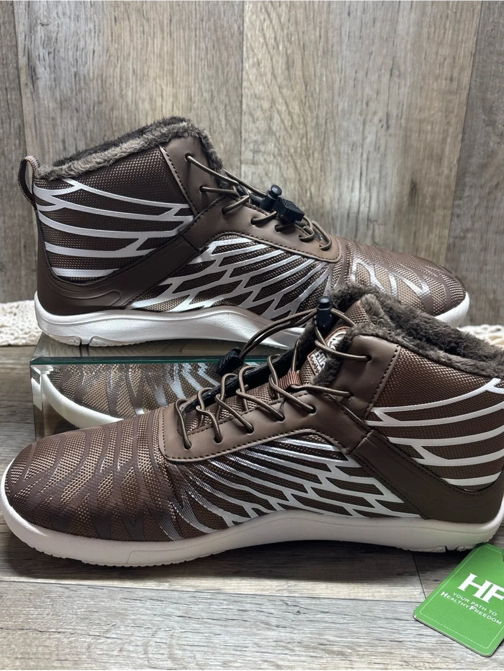 Men's HikeLorax Winter Ergonomic Supportive  BarefootShoes fleecelined EU41 US10